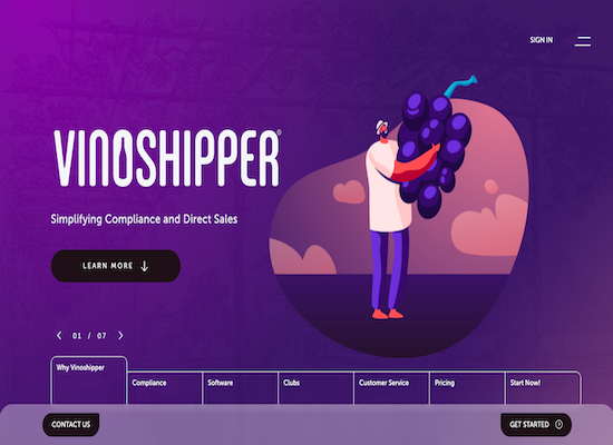 VinoShipper Website