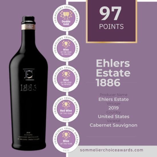 Ehlers Estate’s 1886 2019 vintage Cabernet Sauvignon