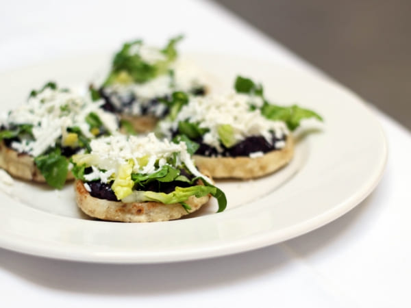 Sopes Playeros with Midnight black beans