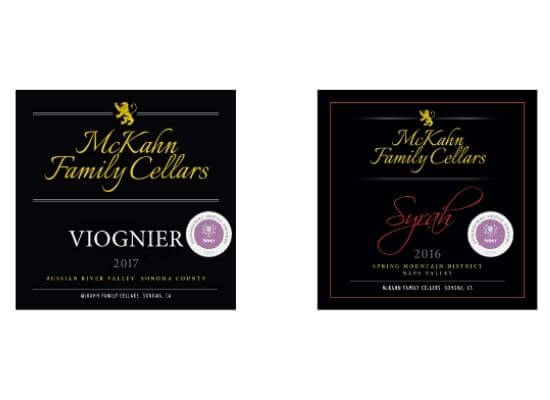 McKahn’s 2016 Shiraz and 2017 Viognier with a silver medal each