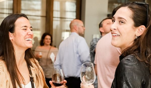 Women networking over wine at the CIA BevPro