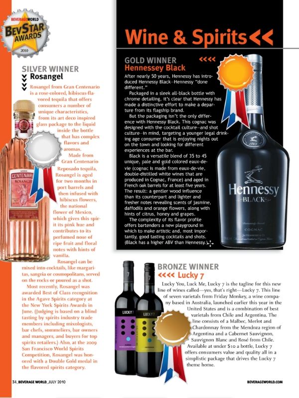 Magazine picture of Lucky-7 wines