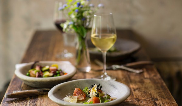 Wine Glass on table