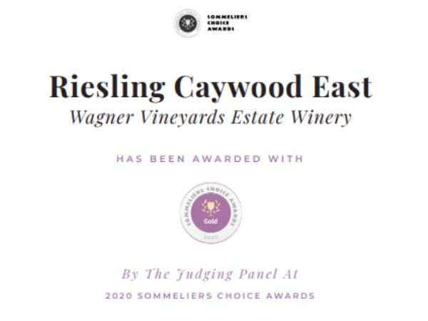 2018 Caywood East Single Vineyard Dry Riesling: Gold (93 points)