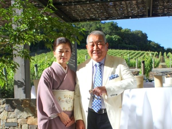 Natsuko and Kenzo Tsujimoto, proprietors and vintner of Kenzo Estate winery in Napa Valley