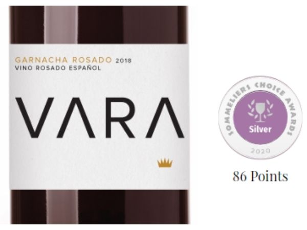 Vara Garnacha Rosado 2018 - Silver medal at 2020 Sommeliers Choice Awards