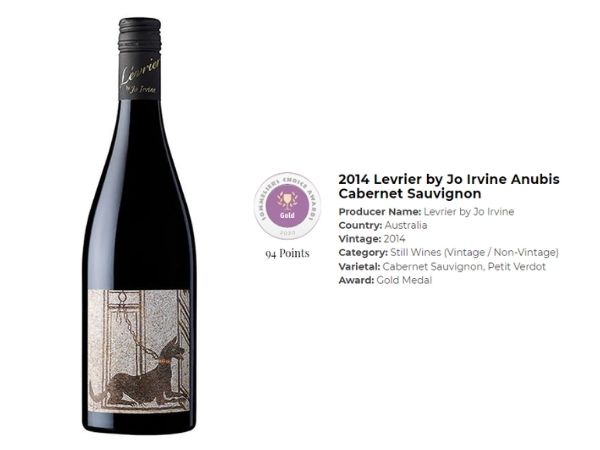 2014 Anubis Cabernet Sauvignon 94 points, Gold Medal at Sommeliers Choice Awards USA