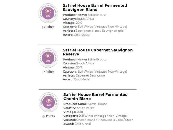 Winner of 3 gold medals at the 2020 Sommeliers Choice Awards makes it a preferred south african wine brand for your wine list.