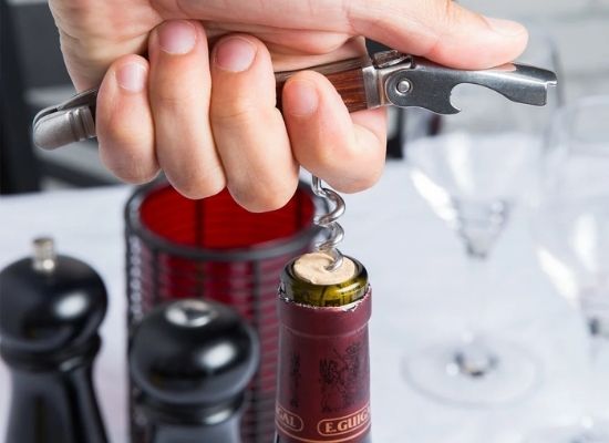 Corkscrew Wine Opener/ Double Hinged Wine Key
