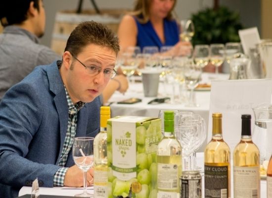 Eric C. Sigmund, Esq., CS, CSW, Total Wines and More wine buyer judging