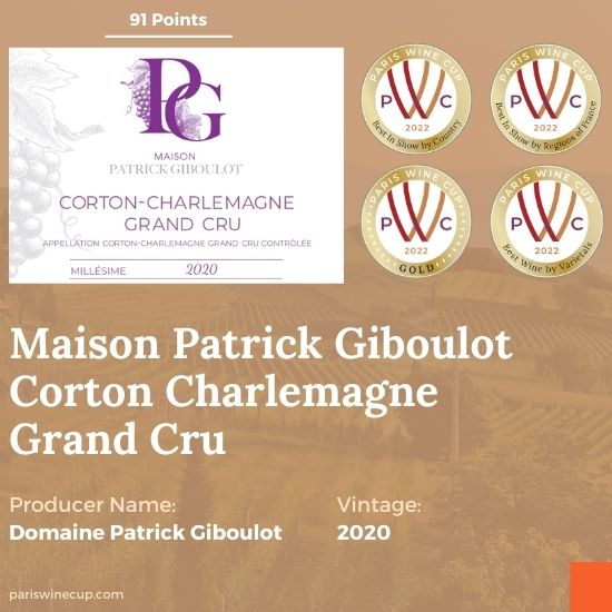 Paris Wine Cup Gold medal 2022