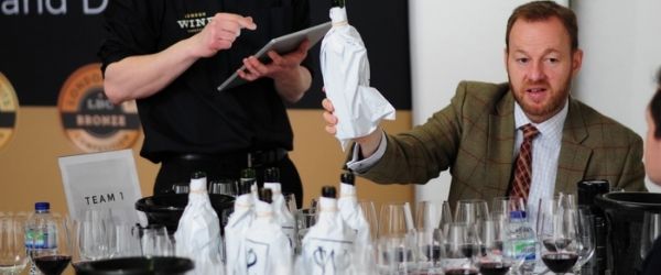 Greg Sherwood of Handford Wines taking part in the London Wine Competition
