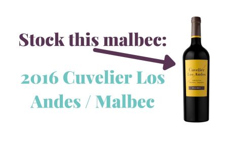 Photo for: Stock this malbec: 2016 Cuvelier Los Andes / Malbec