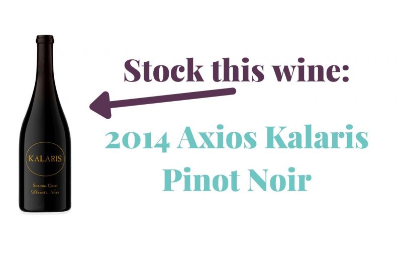 Photo for: Stock this wine: 2014 Axios Kalaris Pinot Noir