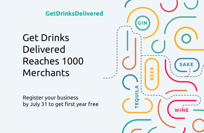 Photo for: Get Drinks Delivered Reaches 1000 Merchants