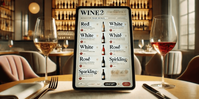 Photo for: Wine Menu Created By ChatGPT and Its Thought Process