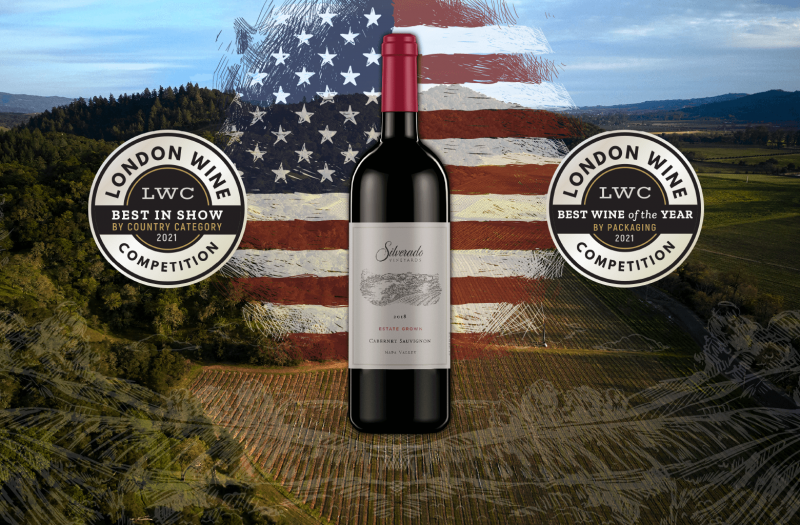 Photo for: Silverado Vineyards’ 2018 Estate  Grown Cabernet Sauvignon Wins Best Package